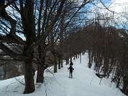 Invernale sui dirimpettai Monti Ocone e Tesoro dalla Forcella Alta al Pertus il 26 febbraio 2015  - FOTOGALLERY
